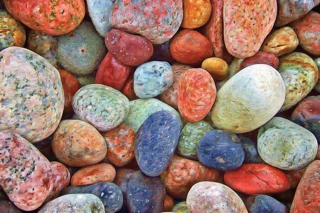 barevné kameny